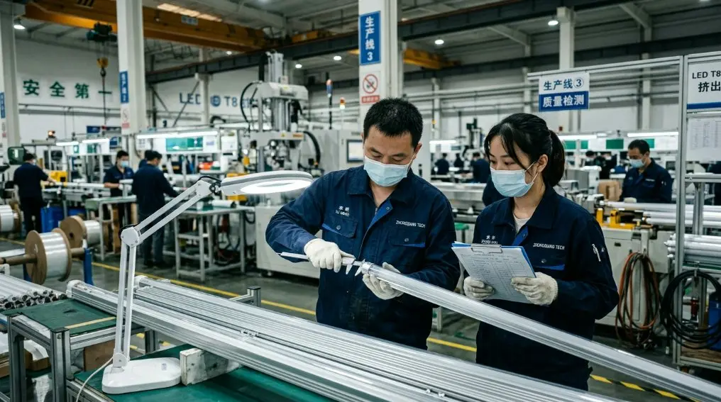 2026 China LED T8 Tube Factory: Premium PC-kåpor och aluminiumbaser för globala OEM-tillverkare