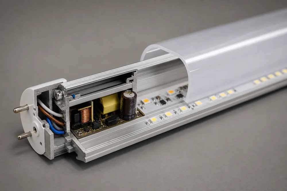 Varför välja ett T12 LED-rörhus i halvaluminium och halvplast?